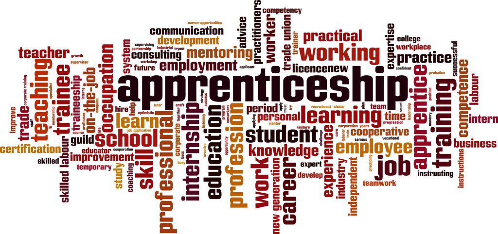 Apprenticeship word cloud